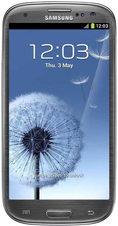 Смартфон Samsung Galaxy S3 GT-I9300 16Gb Titanium grey - Курск